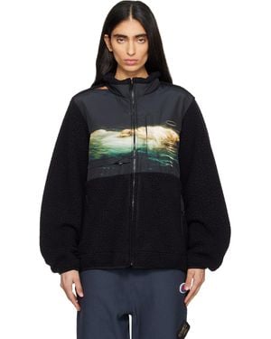 Undercover Ssense Exclusive Polartec Boa Fleece Jacket - Black