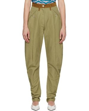 Kiko Kostadinov Khaki Chasseur Trousers - Green