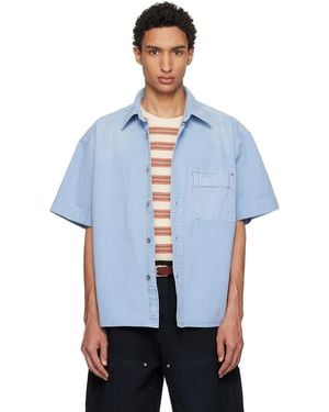 WOOYOUNGMI Faded Denim Shirt - White