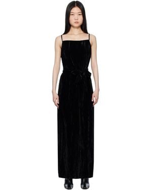 Holzweiler Cygnet Velvet Maxi Dress - Black