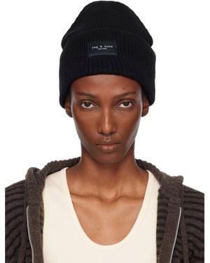 Rag & Bone Blake Wool Beanie - Black