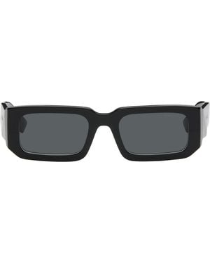 Prada Square Acetate Chunky Sunglasses - Black