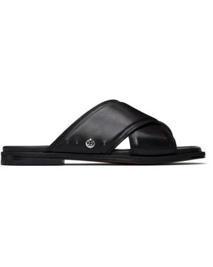 Maison Margiela Tabi Numbers Crossed Sandals - Black