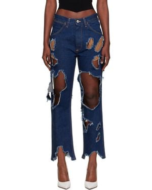 Vivienne Westwood Distressed Ranch Jeans - Blue