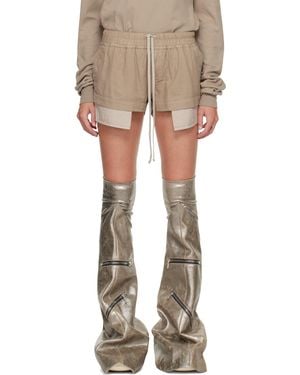 Rick Owens トープ Concordians Fog ボクサー ショートパンツ - ナチュラル