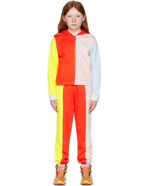 Stella McCartney キッズ｜マルチカラー パネル セットアップ - オレンジ