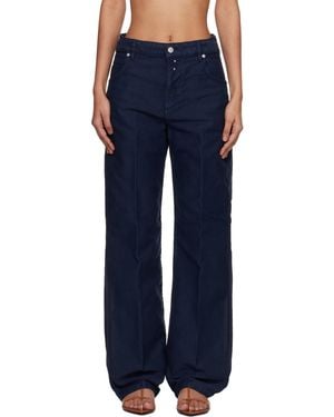 Victoria Beckham Split Utility Trousers - Blue