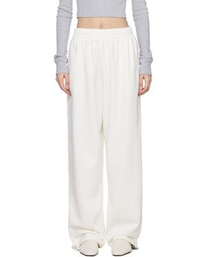 Wardrobe NYC Off- Hailey Bieber Edition Hb Track Joggers - White