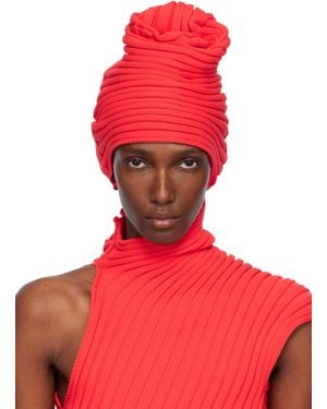 Issey Miyake Knit 'As It Is' Beanie - Red