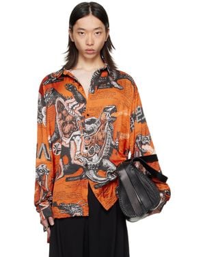 Lu'u Dan Misfit Long Sleeve Shirt - Orange