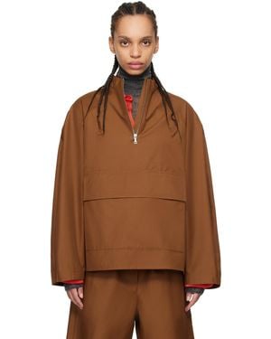 Cordera Windbreaker Jacket - Brown