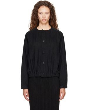 Pleats Please Issey Miyake Smooth Jacket - Black