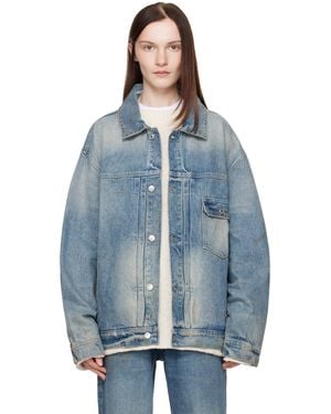 AYA MUSE Oversized Denim Jacket - Blue
