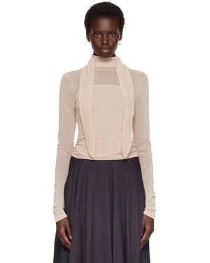 Lemaire Ballerina Scarf Blouse - Blue