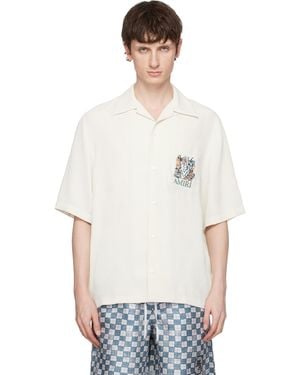 Amiri Off- Sparrow Pocket Camp Shirt - White