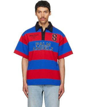 Palm Angels Cb Palm Sport Stripes S/S Polo - Red