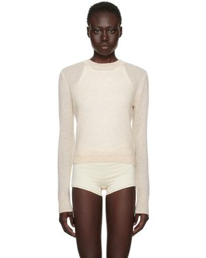 ÉTERNE Cropped Cashmere Knit Crewneck Jumper - Black