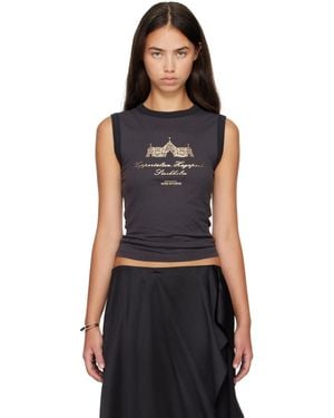 Acne Studios Ribbed Tank Top - Black