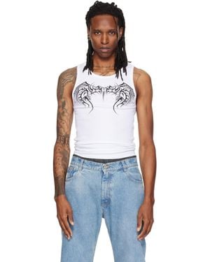 Vetements Tattoo Tank Top - Blue