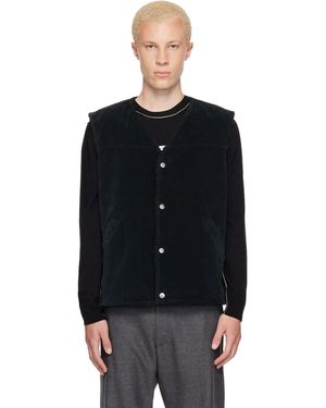 MM6 by Maison Margiela Faux-Suede Vest - Black