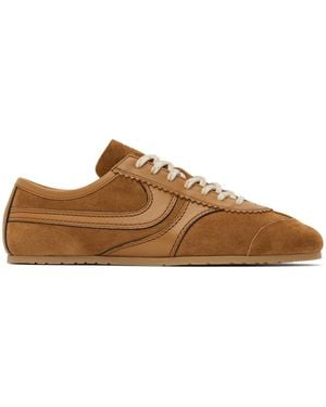 dries van noten ベージュ レザー スニーカー Dries Van Noten Beige Leather Sneakers | Casual Chic — FF2