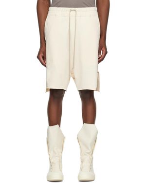 Rick Owens Championエディション オフホワイト Beveled Pods ショートパンツ - ナチュラル