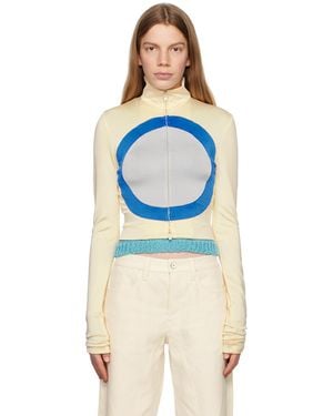 Marni Off-white Circle Track Jacket - Blue
