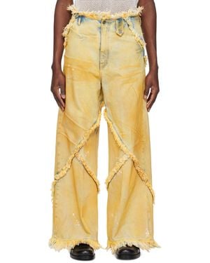 Egonlab Argyle Jeans - Yellow