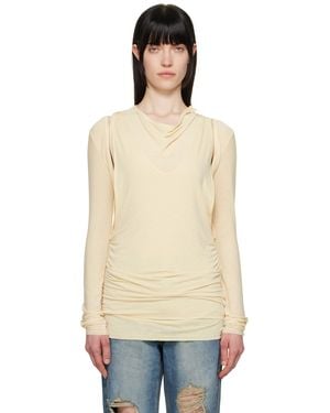 OPEN YY Convertible Bolero T-Shirt - Yellow
