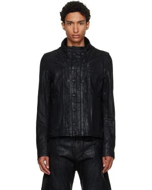 Julius Blouson Urban Seamed Noir En Denim