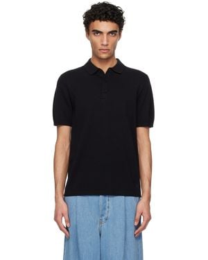 Reigning Champ Cotton Cashmere Riviera Polo - Black