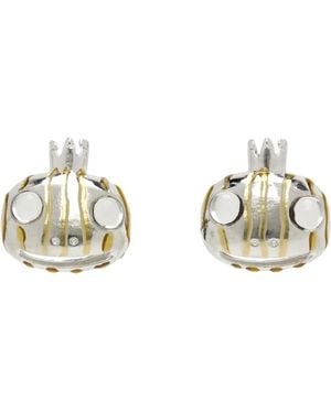 Collina Strada Frog Prince Stud Earrings - Metallic