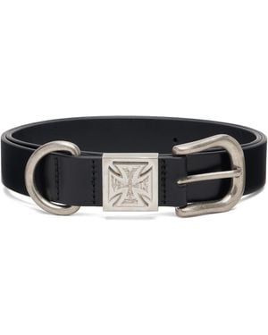 Vetements Biker Logo Cross Id Belt - Black
