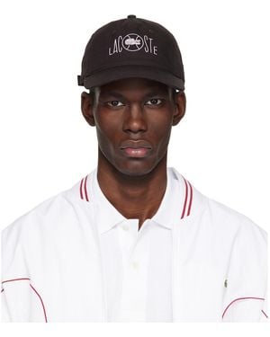 Lacoste Printed Cotton Twill Cap - White