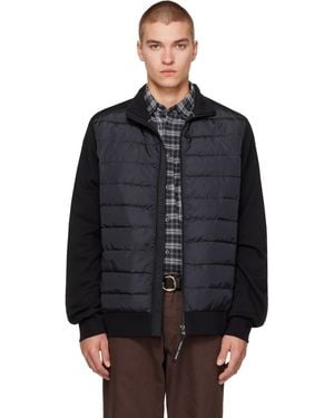 Canada Goose Blouson Noir En Hybridge Rembourré En Duvet À Glissière