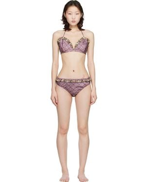 Anna Sui Satin Bikini - Black