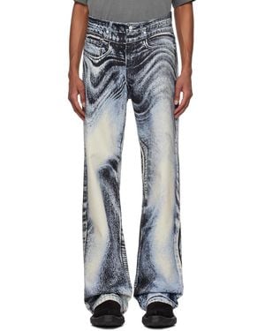 CAMPERLAB Distorted Print Jeans - Black