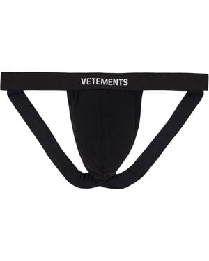 Vetements Suspensoir Noir À Logo