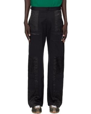 CASABLANCA Nylon Mountain Camo Cargo Trousers - Black