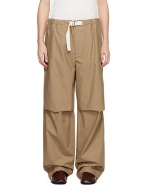 Jil Sander Cotton Trousers - Natural