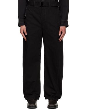 Lemaire Twisted Belted Jeans - Black