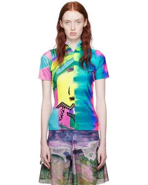 Conner Ives T-Shirt Multicolore À Images Imprimées - Noir
