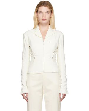 Jacquemus Le Papierコレクション オフホワイト La Veste Neru ジャケット