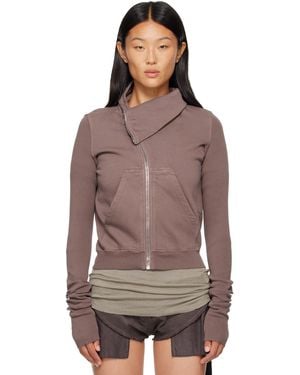 Rick Owens Blouson De Survêtement Mountain Taupe - Marron