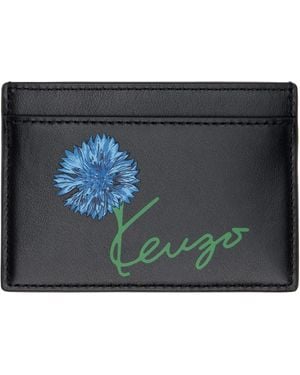 KENZO Paris Tulip' Card Holder - Blue