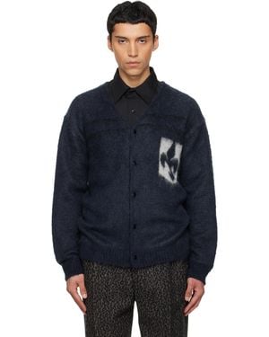 Needles Mohair Emblem Cardigan - Blue