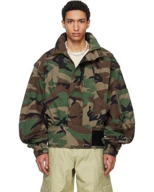 HYACYN Khaki Anatnom Bomber Jacket - Green