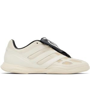 Y-3 Off- Leather Predator Precision Trainers - White