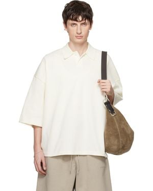 Fear Of God Off- Signature 90S Cropped Polo - White