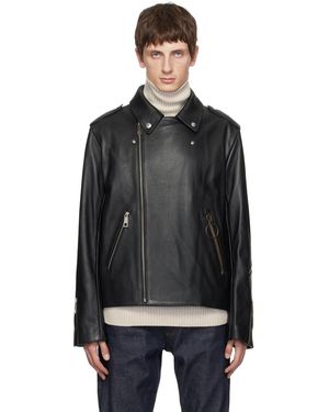 A.P.C. Jw Anderson Edition Leather Jacket - Black